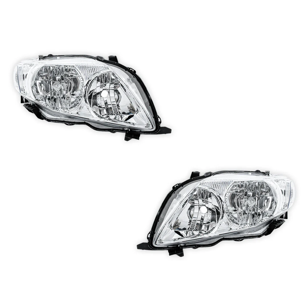 Toyota Corolla E150 ZRE152 Hatch (2007 - 2010) OEM Style Headlights LH + RH - Image 2