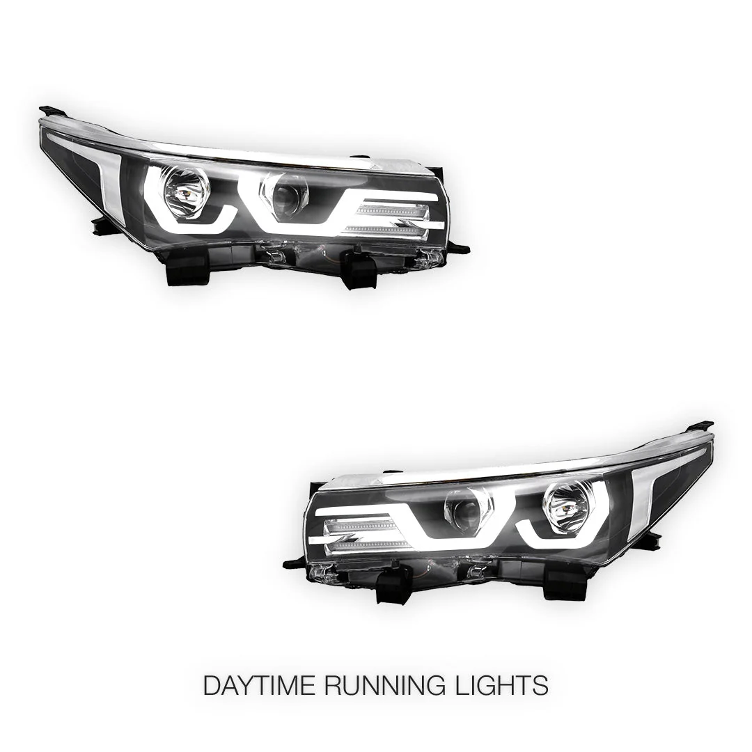 Toyota Corolla E180 (2013 - 2016) LED DRL Projector Headlights LH + RH - Image 2