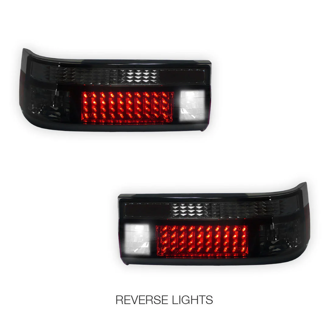 Toyota Corolla E80 / AE86 (1983 - 1987) Smoked Red LED Tail Lights LH + RH - Image 5