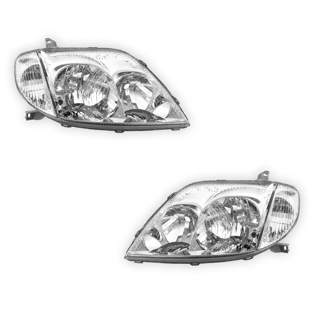 Toyota Corolla ZE122 (2003 - 2004) OEM Style Headlights LH + RH - Image 2