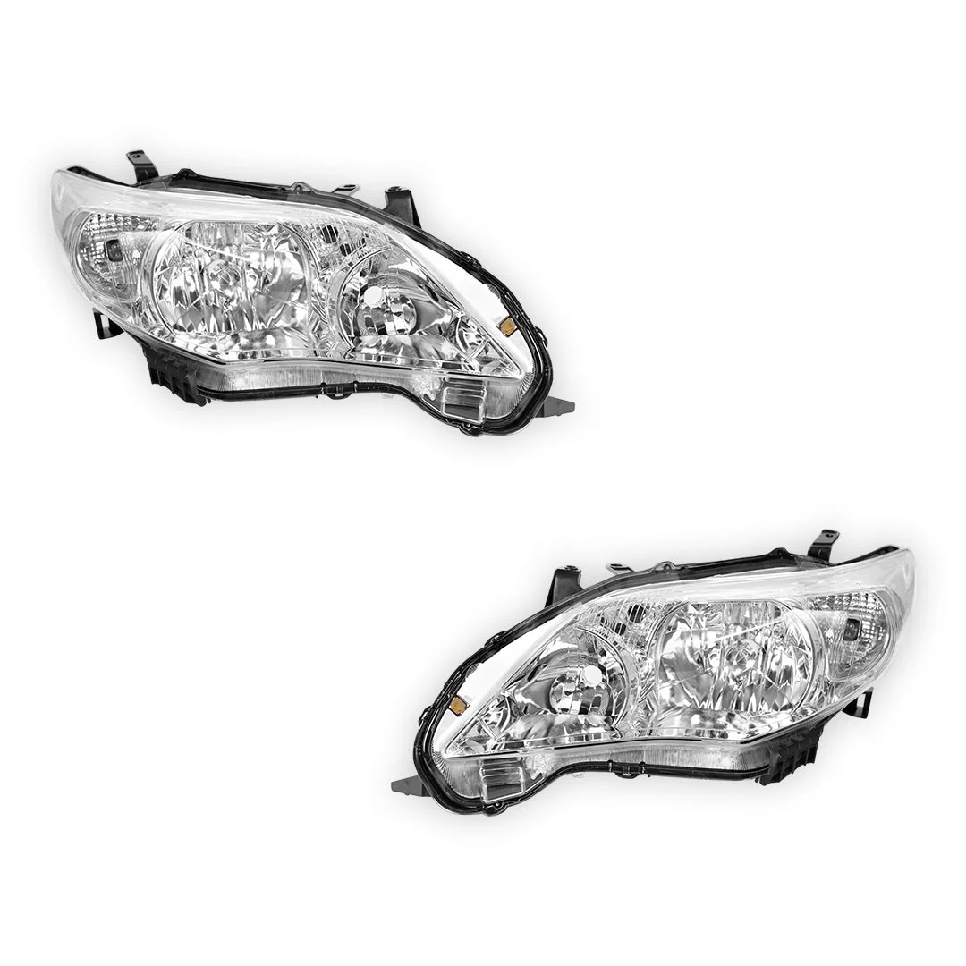 Toyota Corolla ZRE152 / ZRE153 (2010 - 2013) OEM Style Non Xenon Headlights LH + RH - Image 2