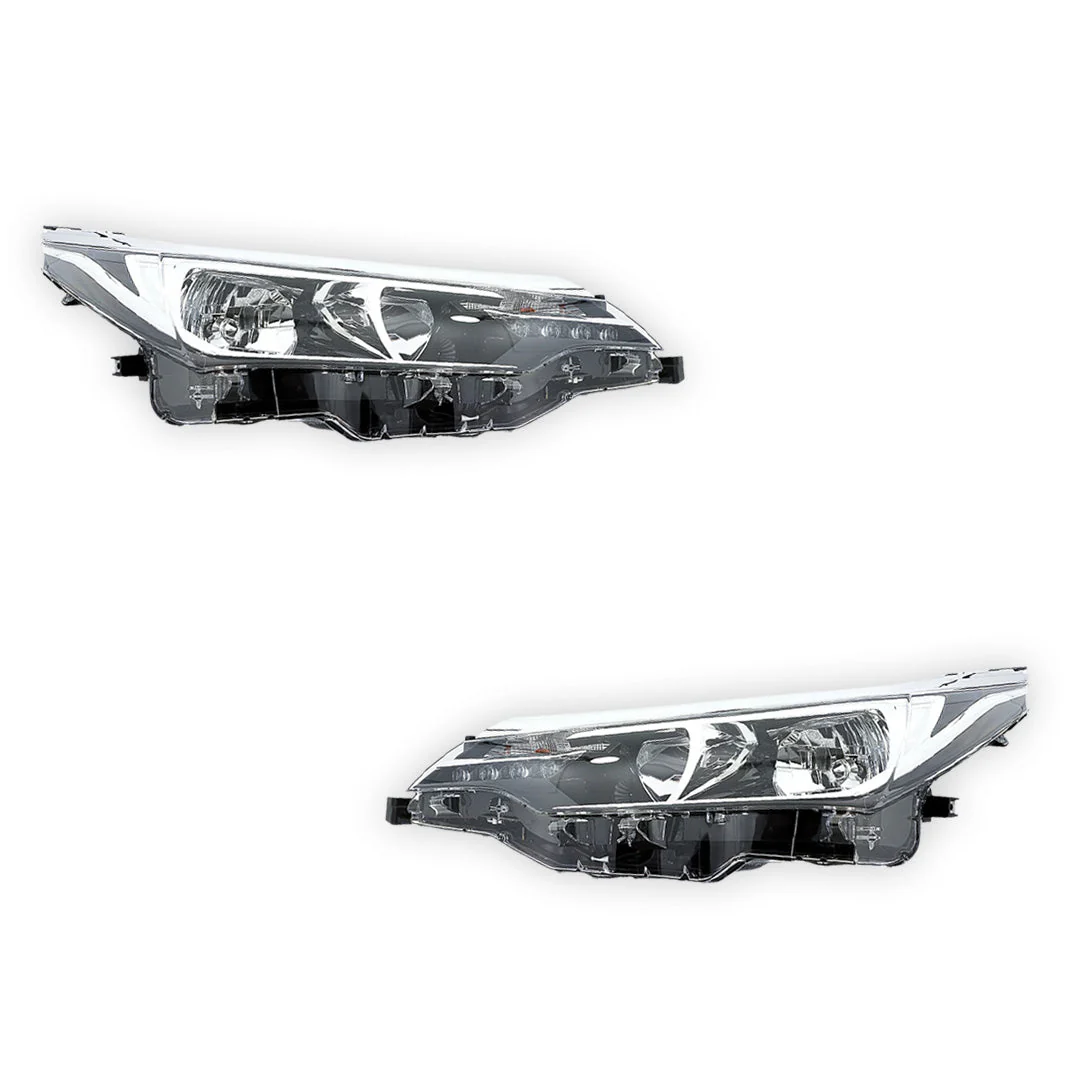 Toyota Corolla ZRE172 (2016 - 2019) Genuine Headlights LH + RH - Image 2
