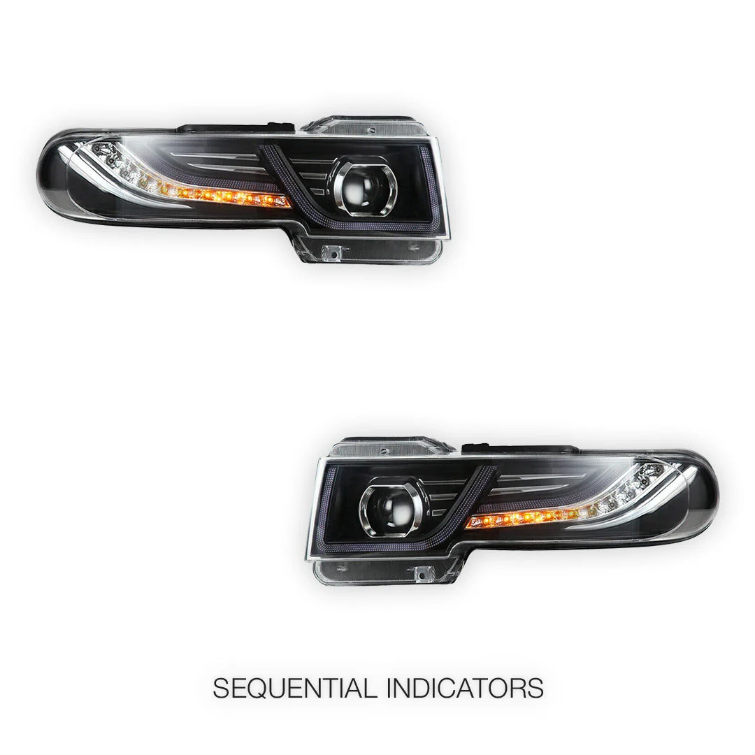 Toyota FJ Cruiser GSJ10R / GSJ15R (2007 - 2015) LED Headlights Halo DRL with Grille  LH + RH - Image 3