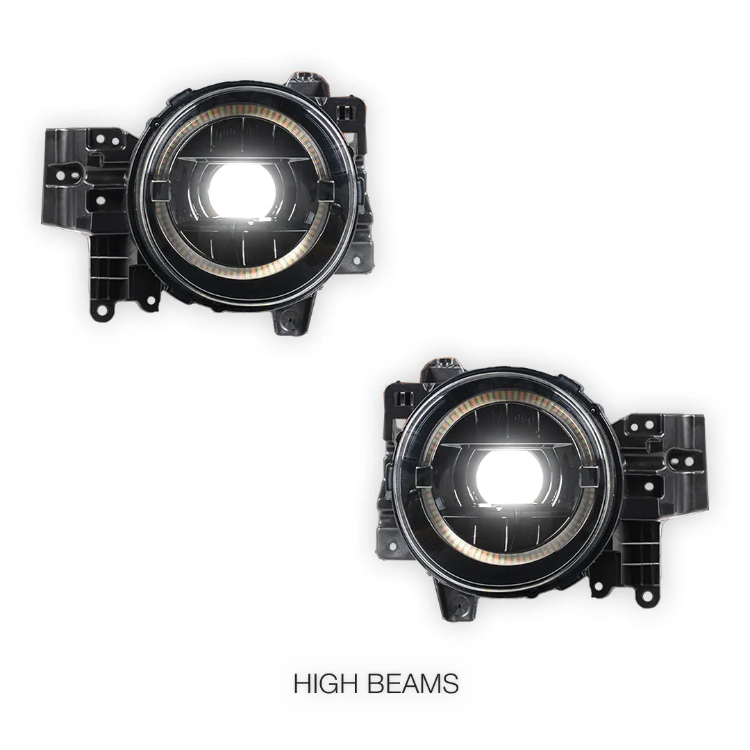 Toyota FJ Cruiser GSJ10R (2006- 2022) Full LED Dual Beam HALO DRL Projector Headlights LH + RH - Image 5