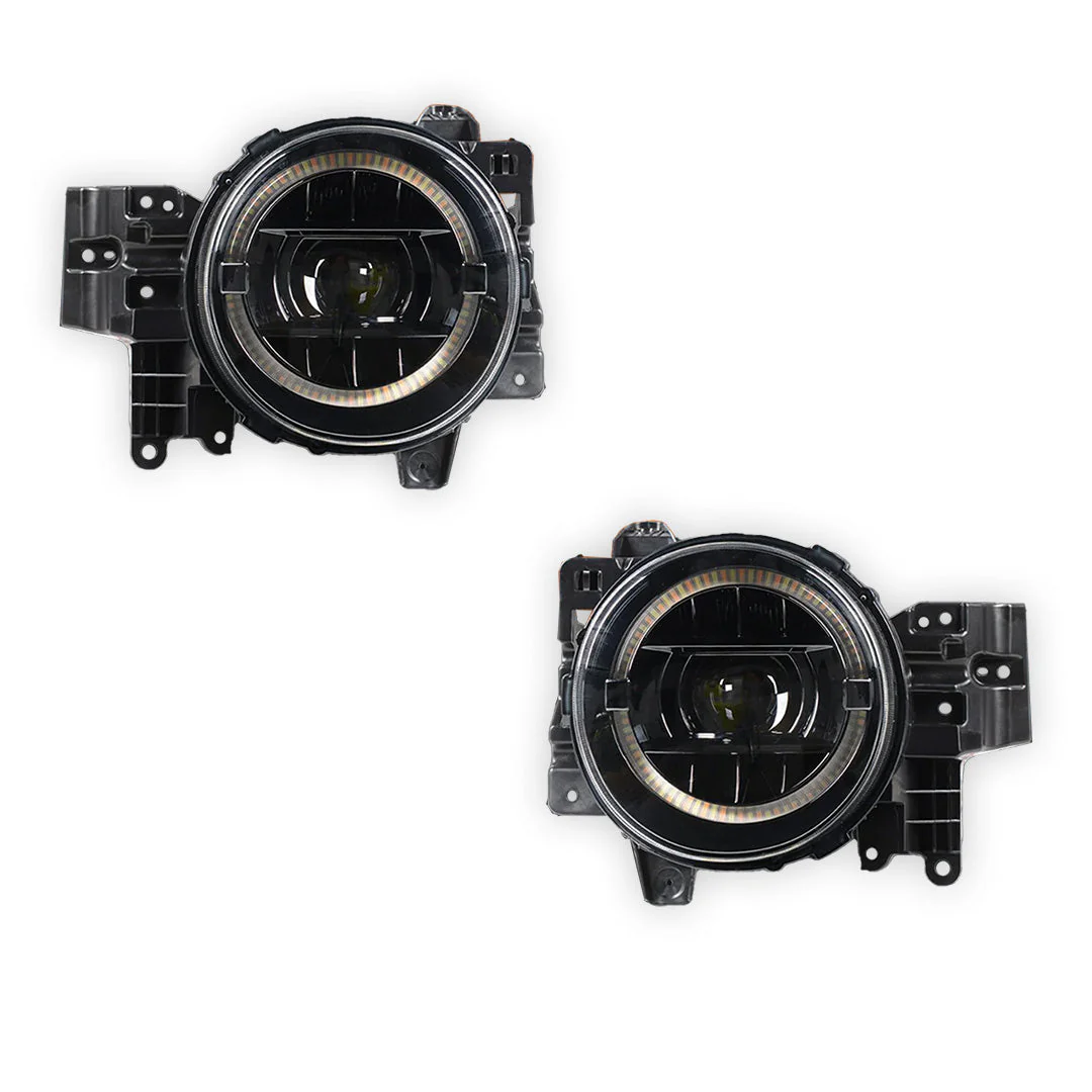 Toyota FJ Cruiser GSJ10R (2006- 2022) Full LED Dual Beam HALO DRL Projector Headlights LH + RH - Image 6
