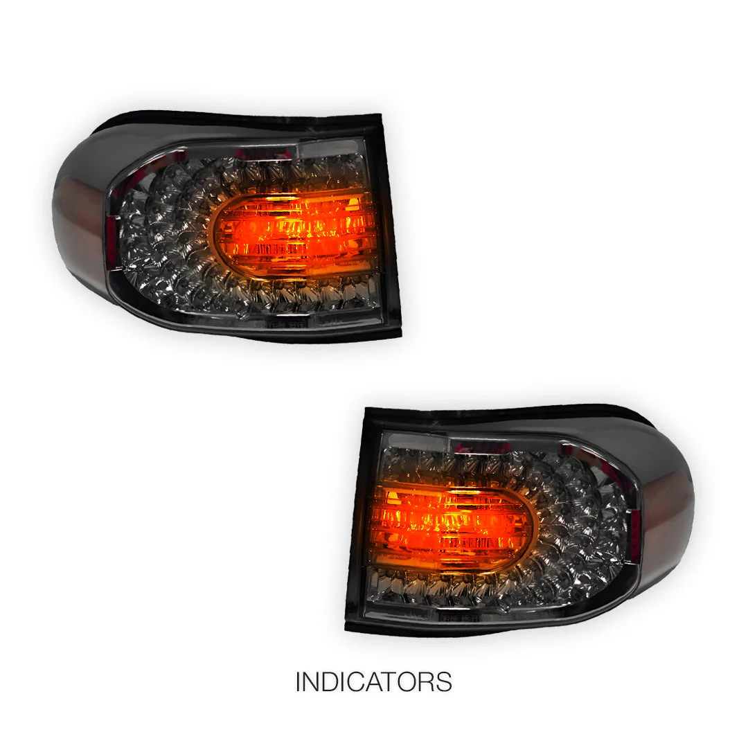 Toyota FJ Cruiser GSJ15R (2011 - 2016) Smoked Full LED Tail Lights LH + RH - Image 4