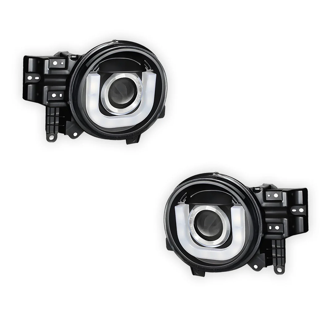 Toyota FJ Cruiser GSJ15R (2011- 2017) LED DRL Dual Beam Projector Headlights LH + RH - Image 5
