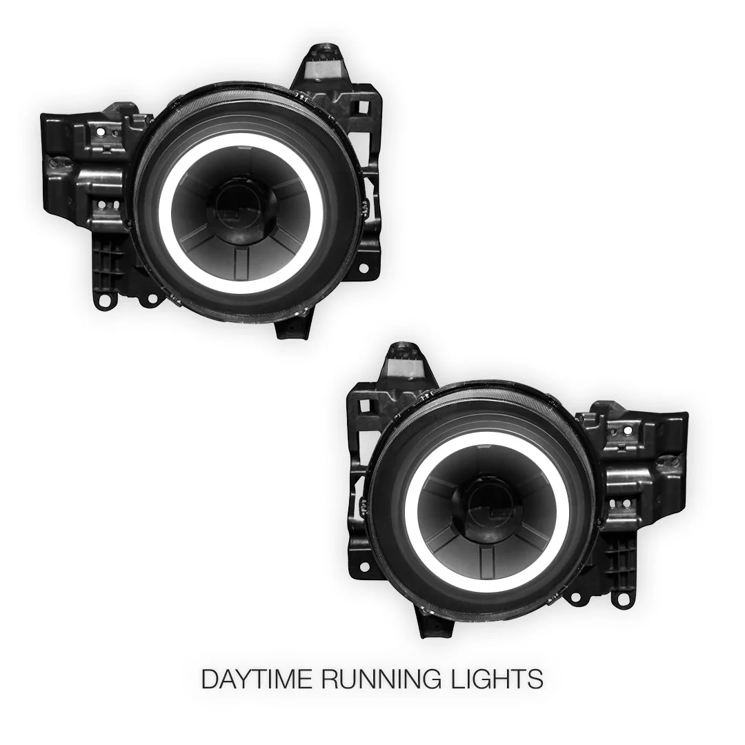 Toyota FJ Cruiser GSJ15R (2011- 2017) LED DRL Dual Beam Projector Headlights LH + RH - Image 7