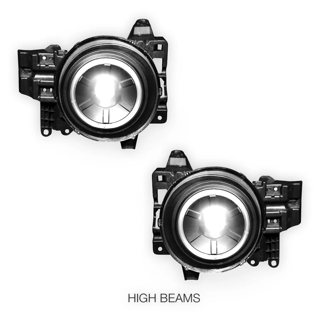 Toyota FJ Cruiser GSJ15R (2011- 2017) LED DRL Dual Beam Projector Headlights LH + RH - Image 9