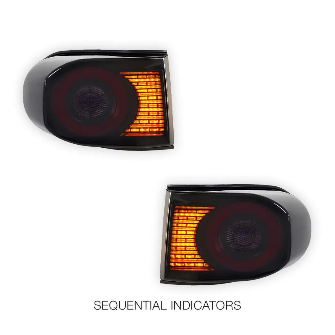 Toyota FJ Cruiser GSJ15R (2011 - 2017) Smoked Sequential 3D Full LED Stripe Bar Tail Lights LH + RH - Image 4