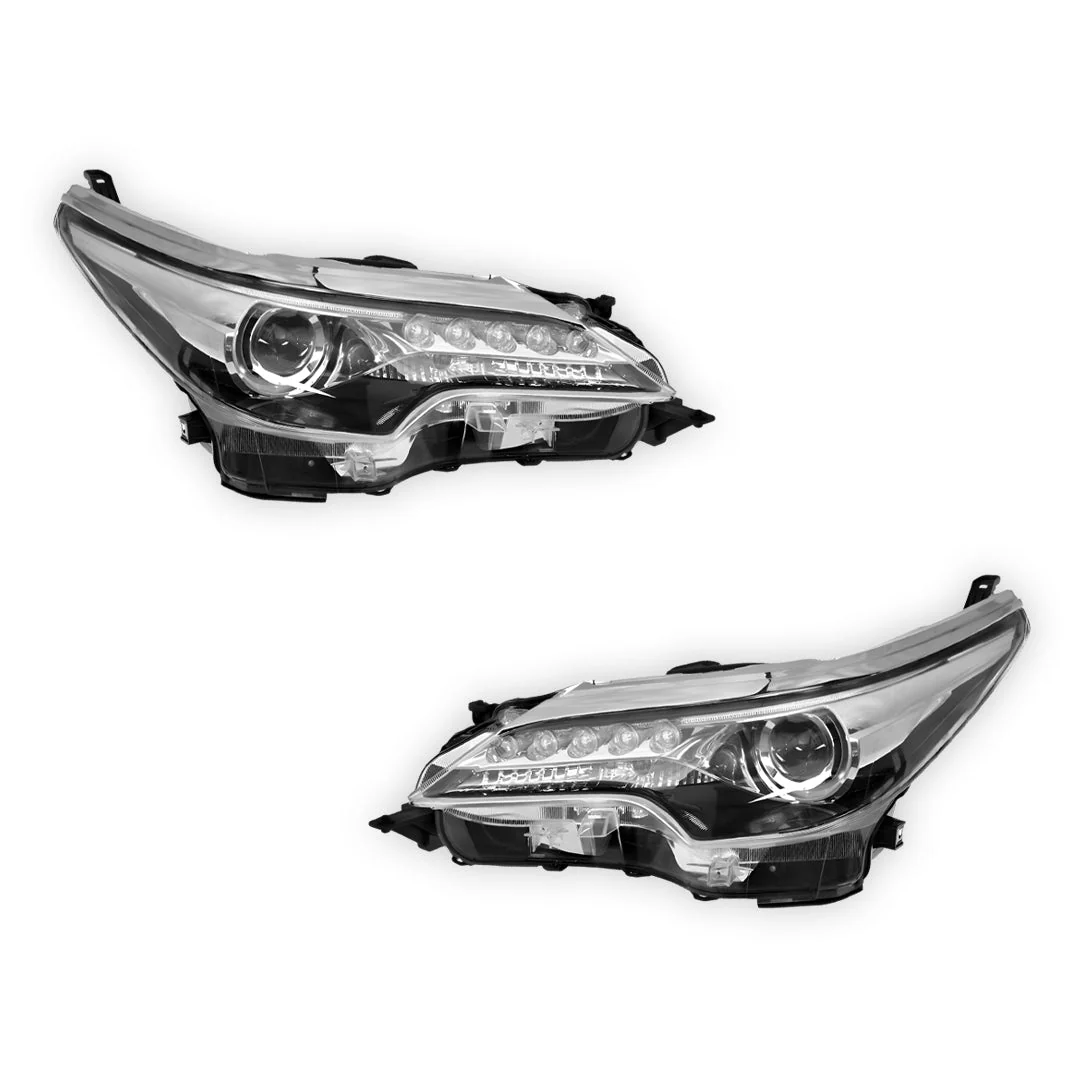 Toyota Fortuner GUN156 (2015 - 2020) OEM Style Headlights LH + RH - Image 2