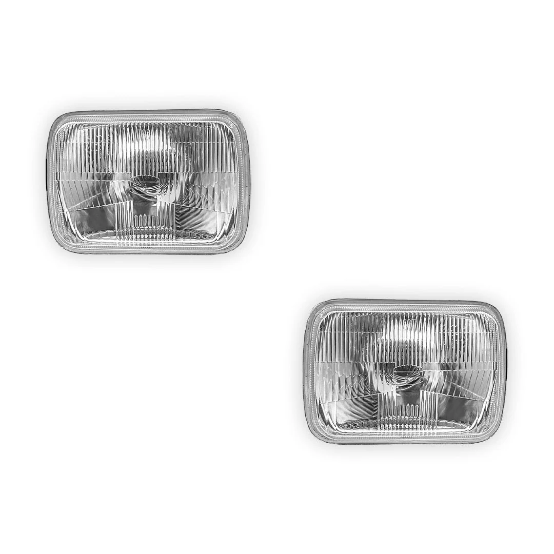 Toyota HiAce H50 / H60 / H70 / H100 (1985 - 1998) Headlights with H4 Globe Glass Lens LH + RH - Image 2