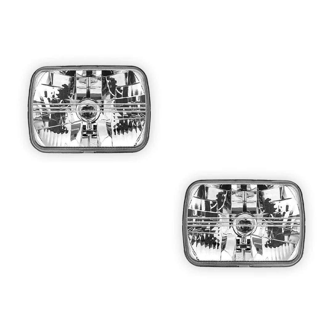 Toyota HiAce H50 / H60 / H70 / H100 (1985 - 1998) Headlights with H4 Globe Glass Lens LH + RH - Image 5
