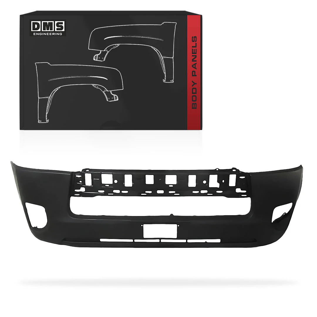 Toyota HiAce H200 (2013 - 2019) Black Front Bumper Cover - Image 2