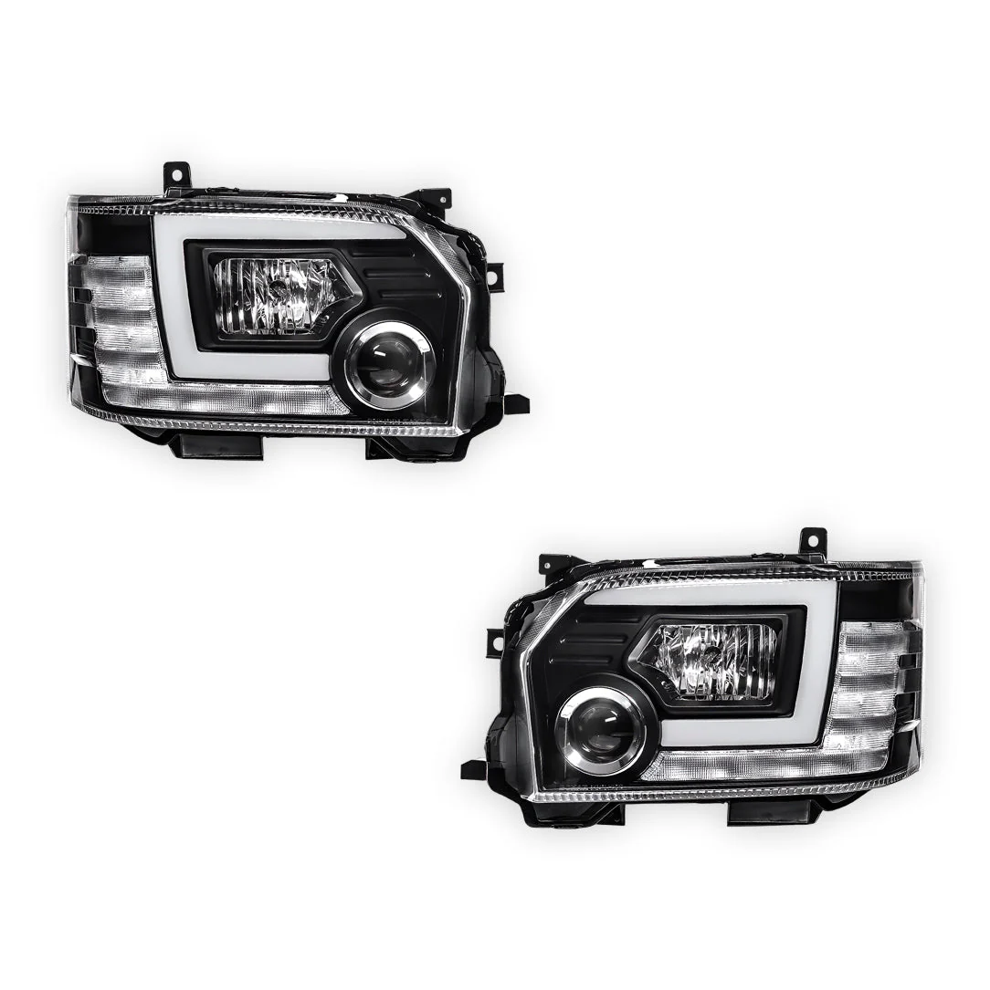 Toyota HiAce H200 (2015 - 2019) LED DRL Projector Headlights LH + RH - Image 6