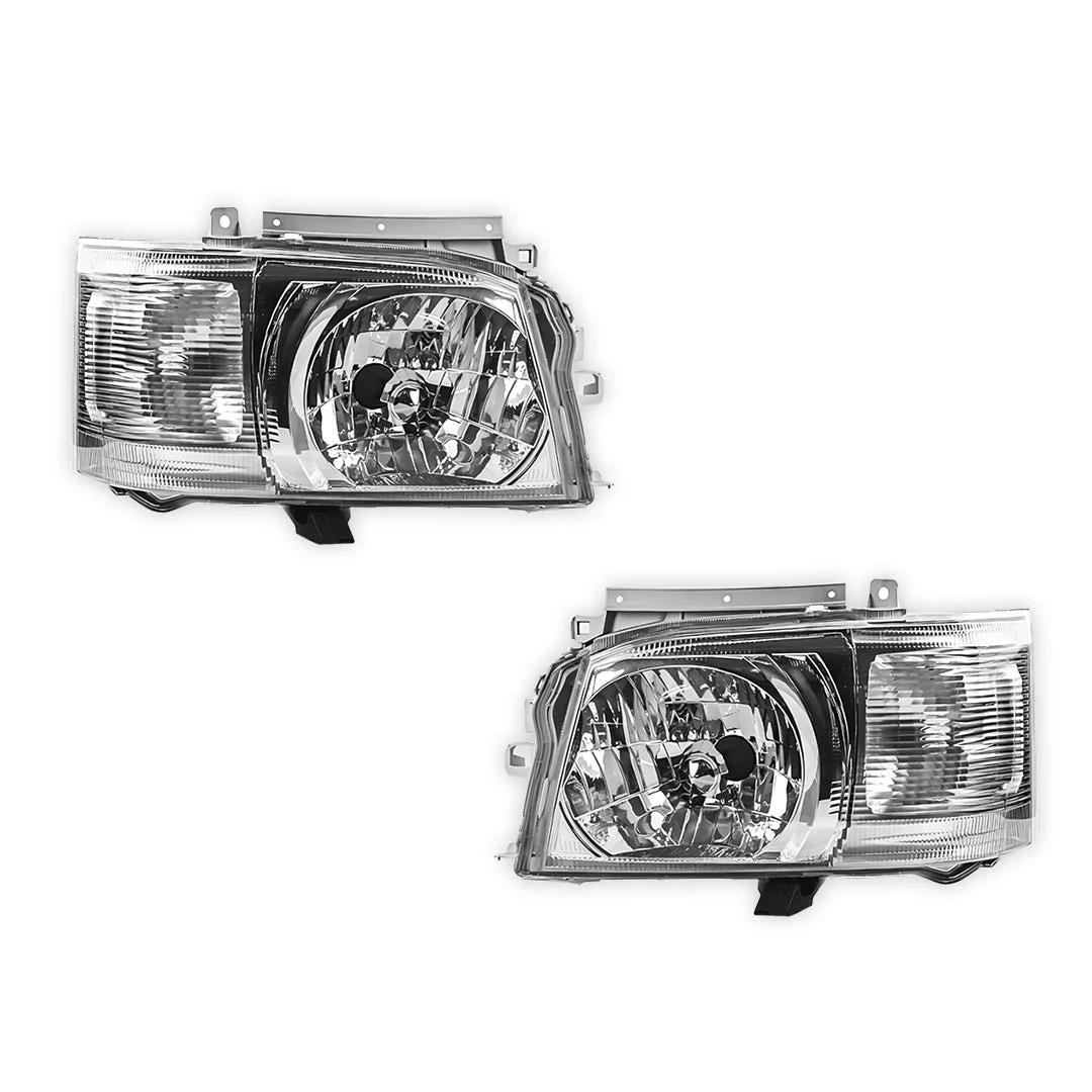 Toyota Hiace H200 / TRH / KDH Van Bus (2005 - 2010) Headlights LH + RH - Image 2