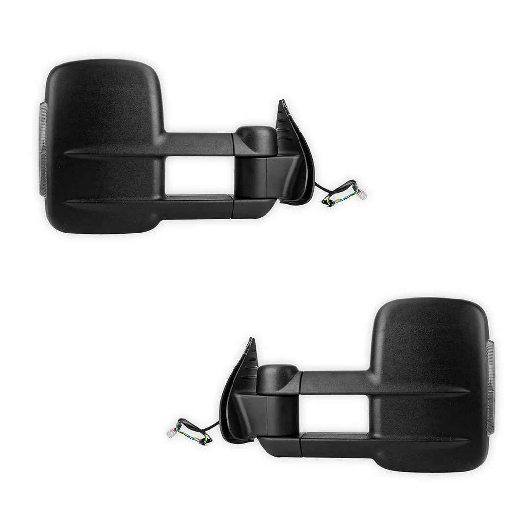 Toyota HiLux (2015 - 2019) Black Extendable Towing Side Mirrors - Image 3