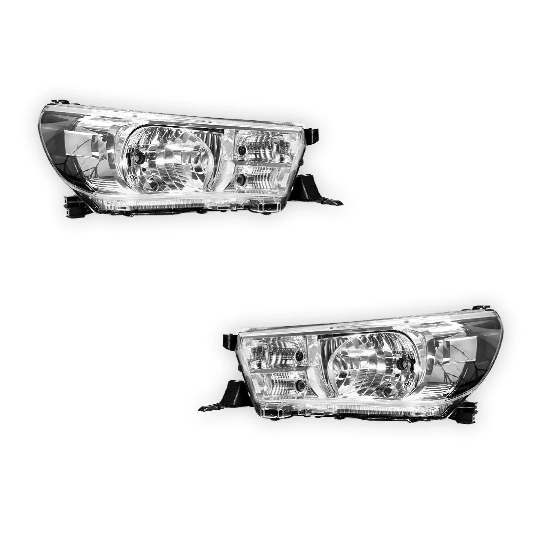 Toyota HiLux (2017 - 2020) OEM Style Headlights LH + RH - Image 2