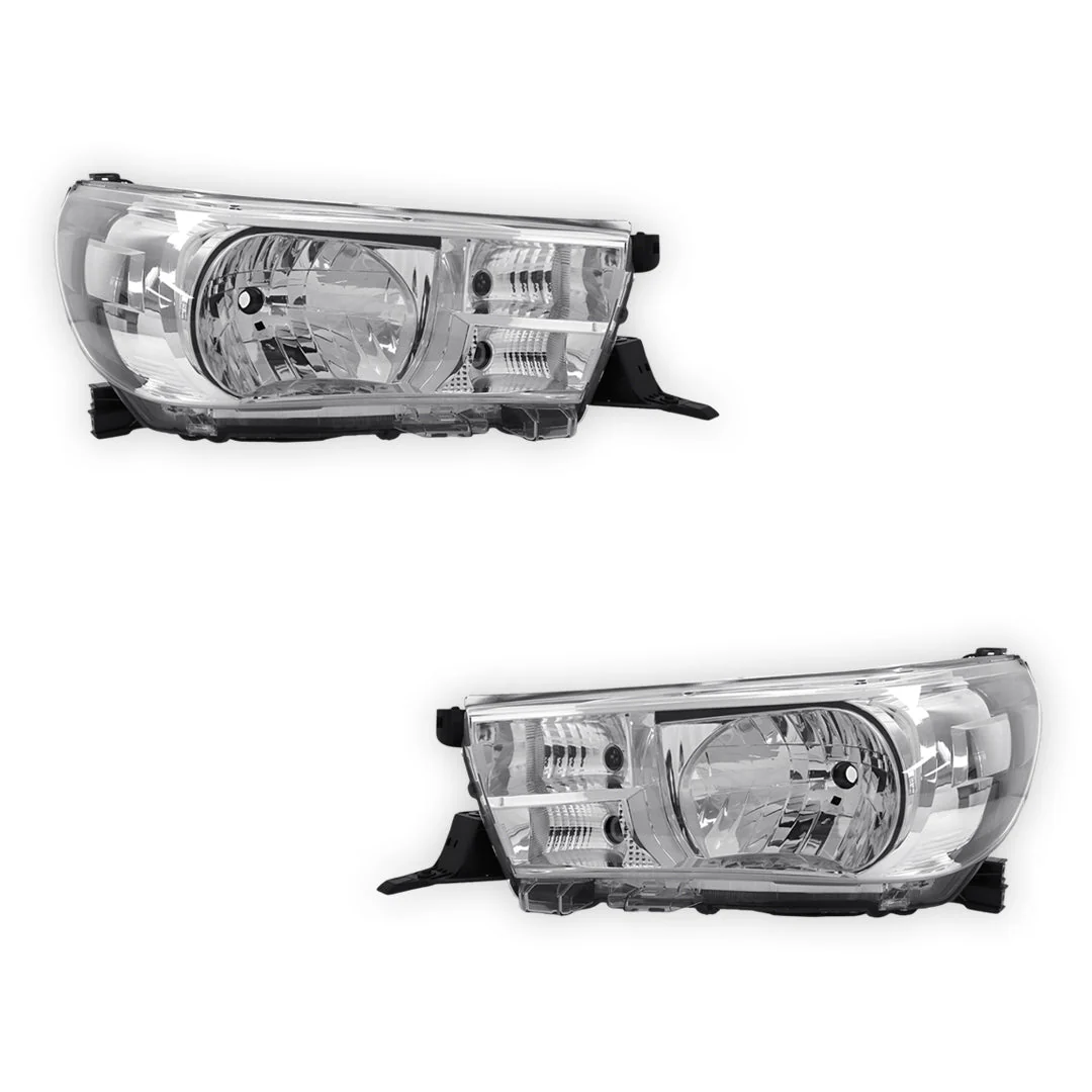 Toyota HiLux 2WD Workmate 2 (2017 - 2025) OEM Style Headlights LH + RH - Image 2