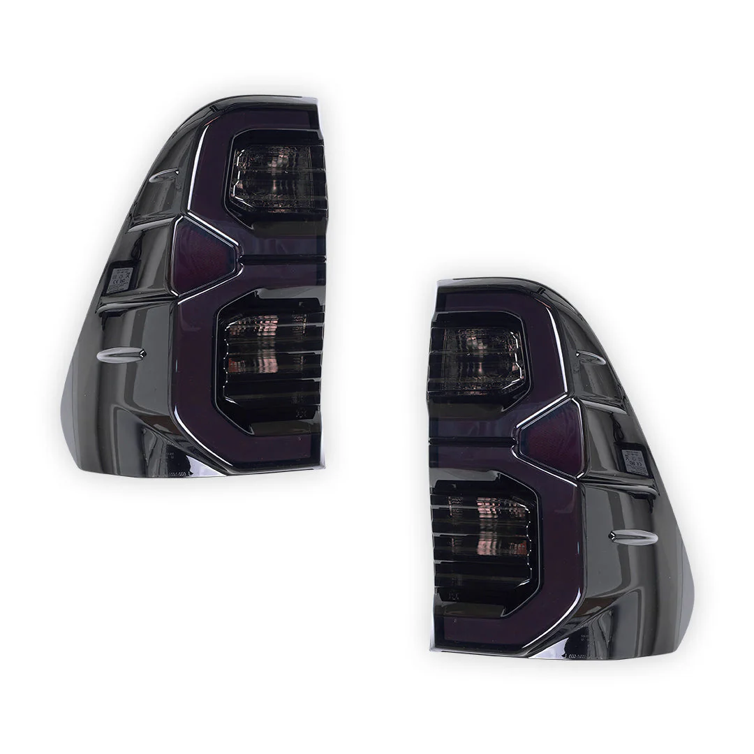 Toyota HiLux GUN126 / GUN136 (2020 - 2025) Black LED Tail Lights LH + RH - Image 6