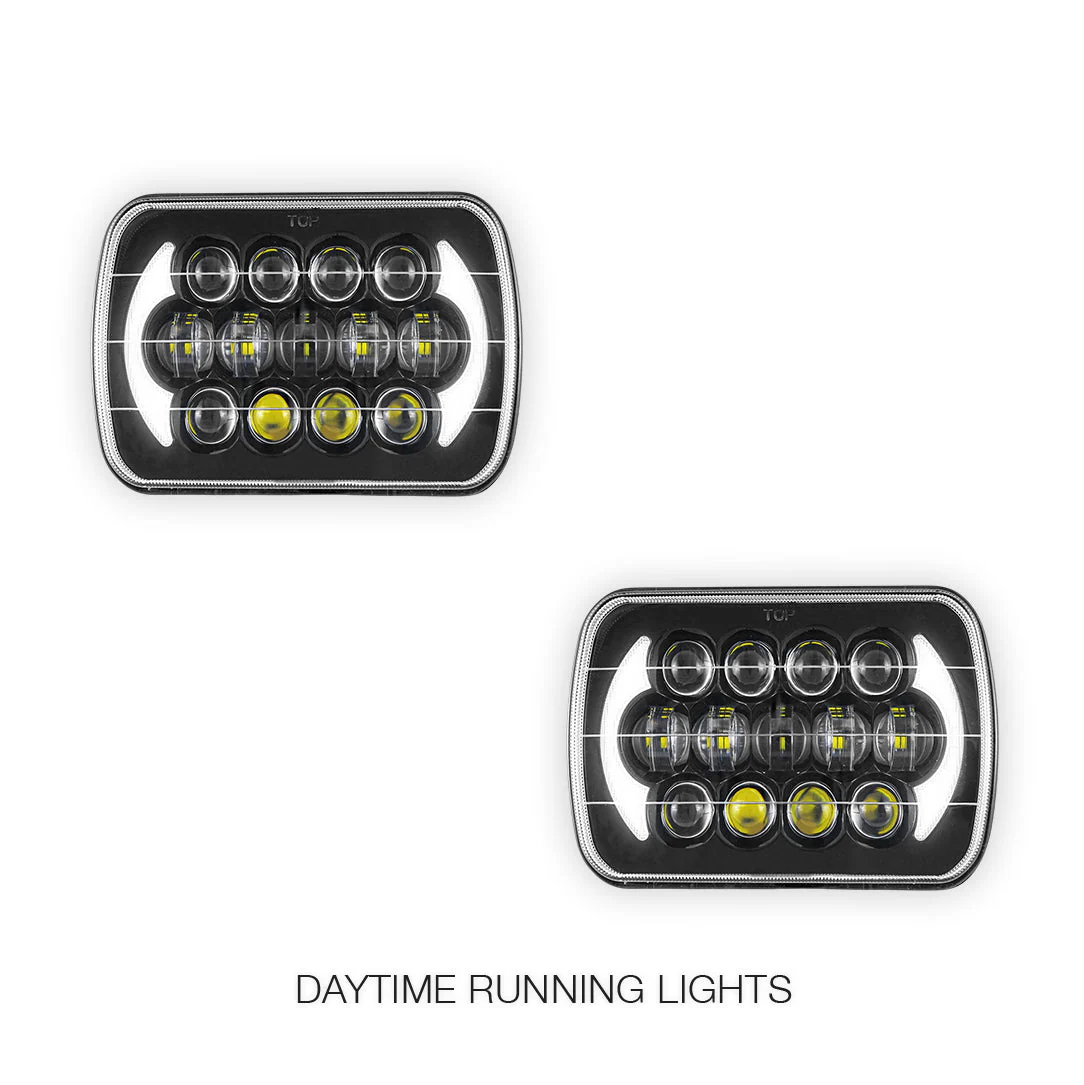 Toyota HiLux N40 / N50 / N60 (1983 - 2004) LED Headlights Halo DRL  LH + RH - Image 11