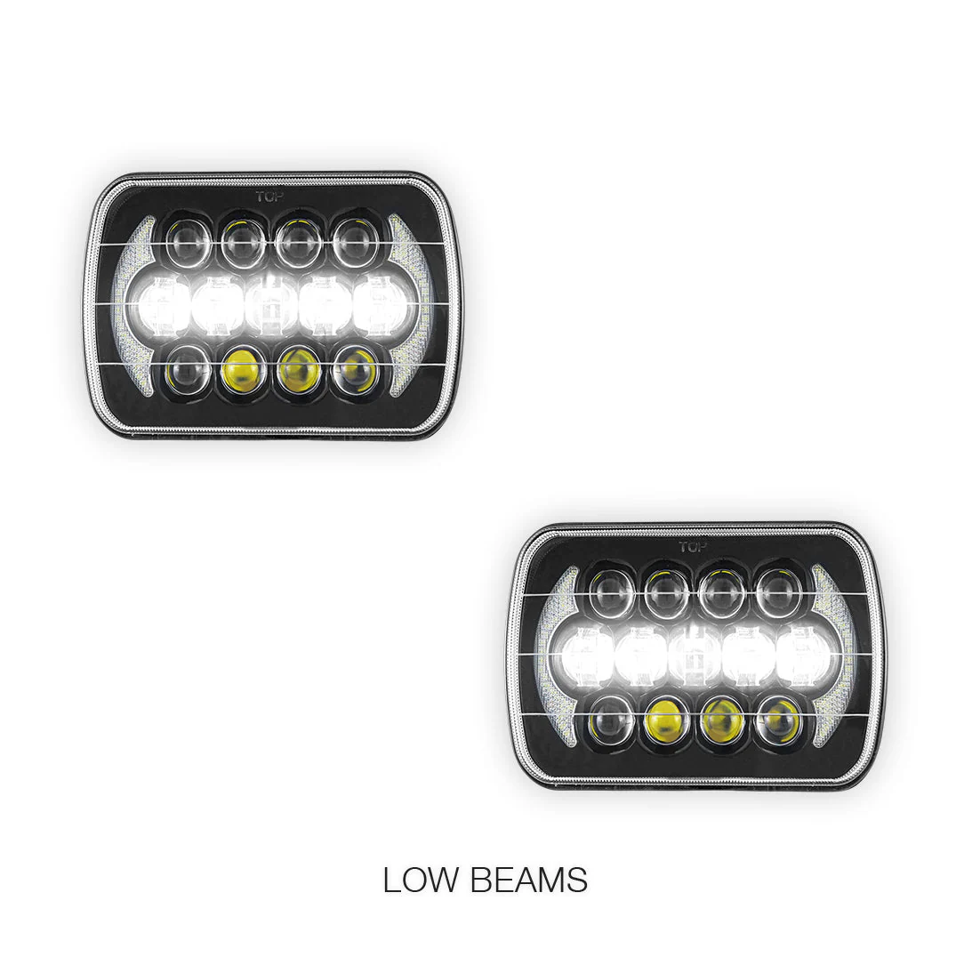 Toyota HiLux N40 / N50 / N60 (1983 - 2004) LED Headlights Halo DRL  LH + RH - Image 12