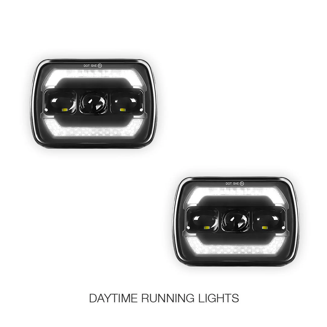 Toyota HiLux N40 / N50 / N60 (1983 - 2004) LED Headlights Halo DRL  LH + RH - Image 15