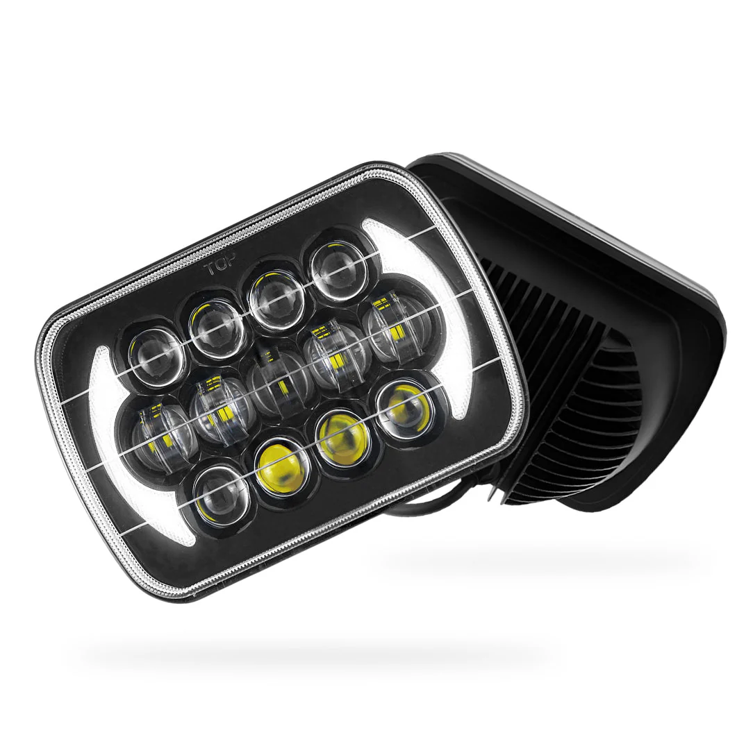 Toyota HiLux N40 / N50 / N60 (1983 - 2004) LED Headlights Halo DRL  LH + RH - Image 2