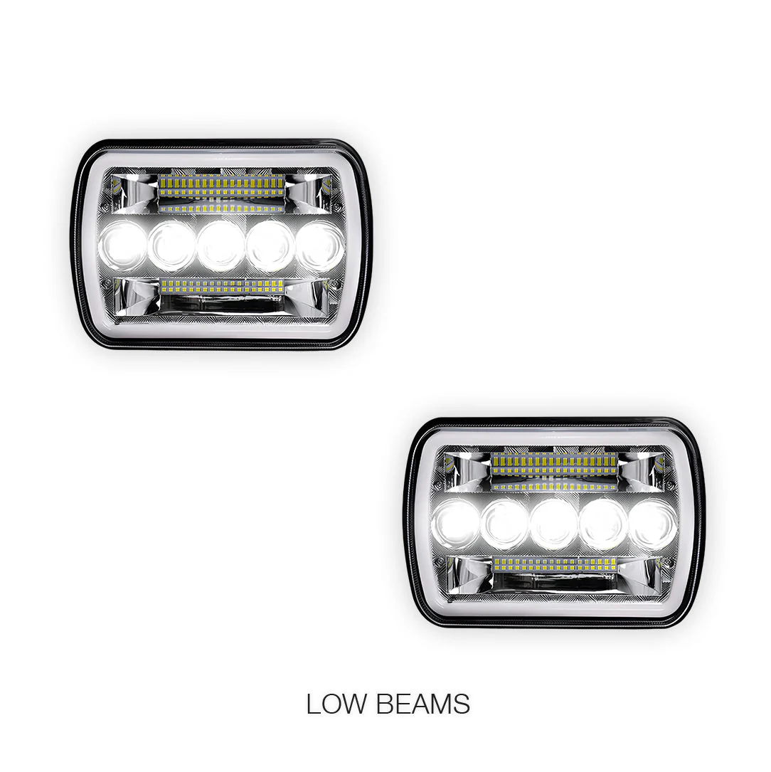 Toyota HiLux N40 / N50 / N60 (1983 - 2004) LED Headlights Halo DRL  LH + RH - Image 22