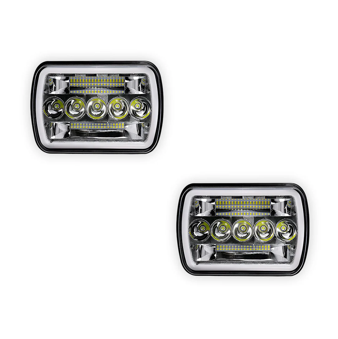 Toyota HiLux N40 / N50 / N60 (1983 - 2004) LED Headlights Halo DRL  LH + RH - Image 24