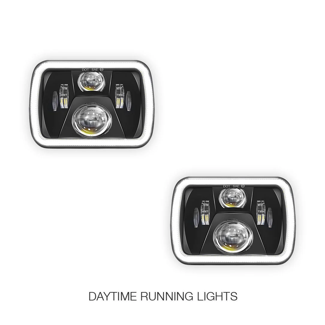 Toyota HiLux N40 / N50 / N60 (1983 - 2004) LED Headlights Halo DRL  LH + RH - Image 25