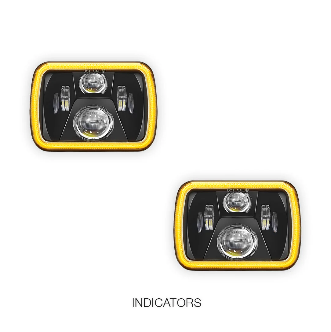 Toyota HiLux N40 / N50 / N60 (1983 - 2004) LED Headlights Halo DRL  LH + RH - Image 26