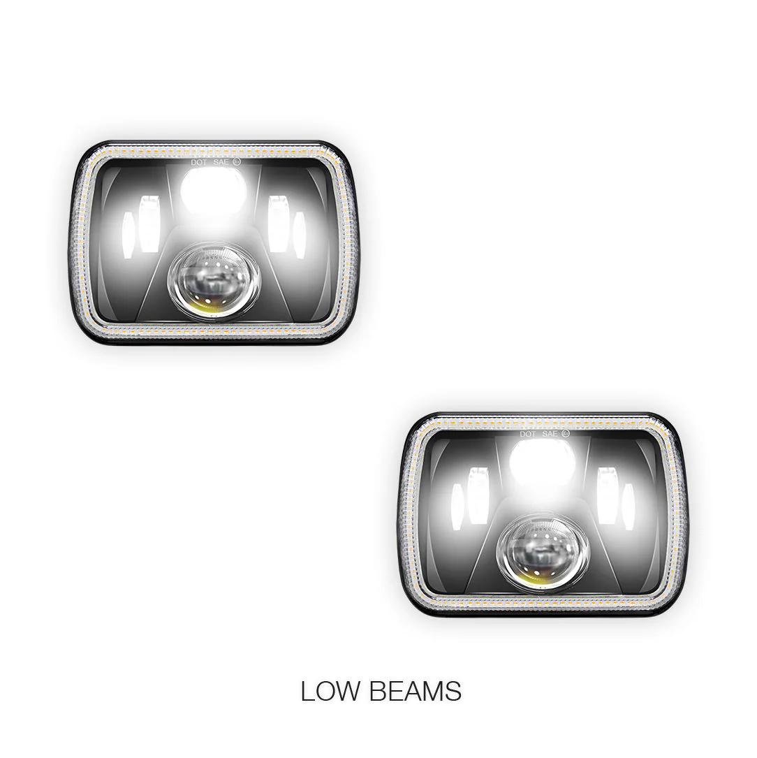 Toyota HiLux N40 / N50 / N60 (1983 - 2004) LED Headlights Halo DRL  LH + RH - Image 27