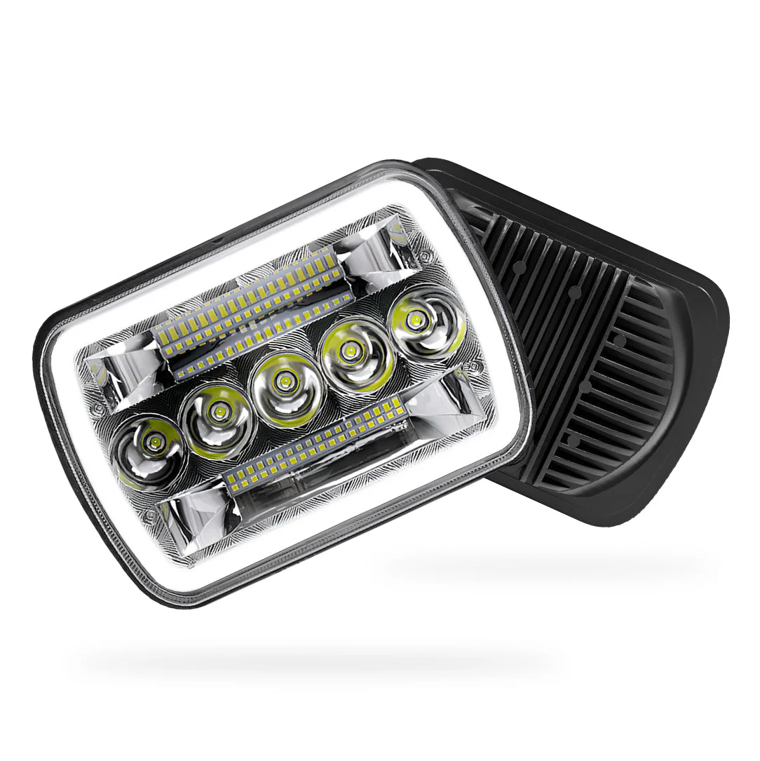 Toyota HiLux N40 / N50 / N60 (1983 - 2004) LED Headlights Halo DRL  LH + RH - Image 4