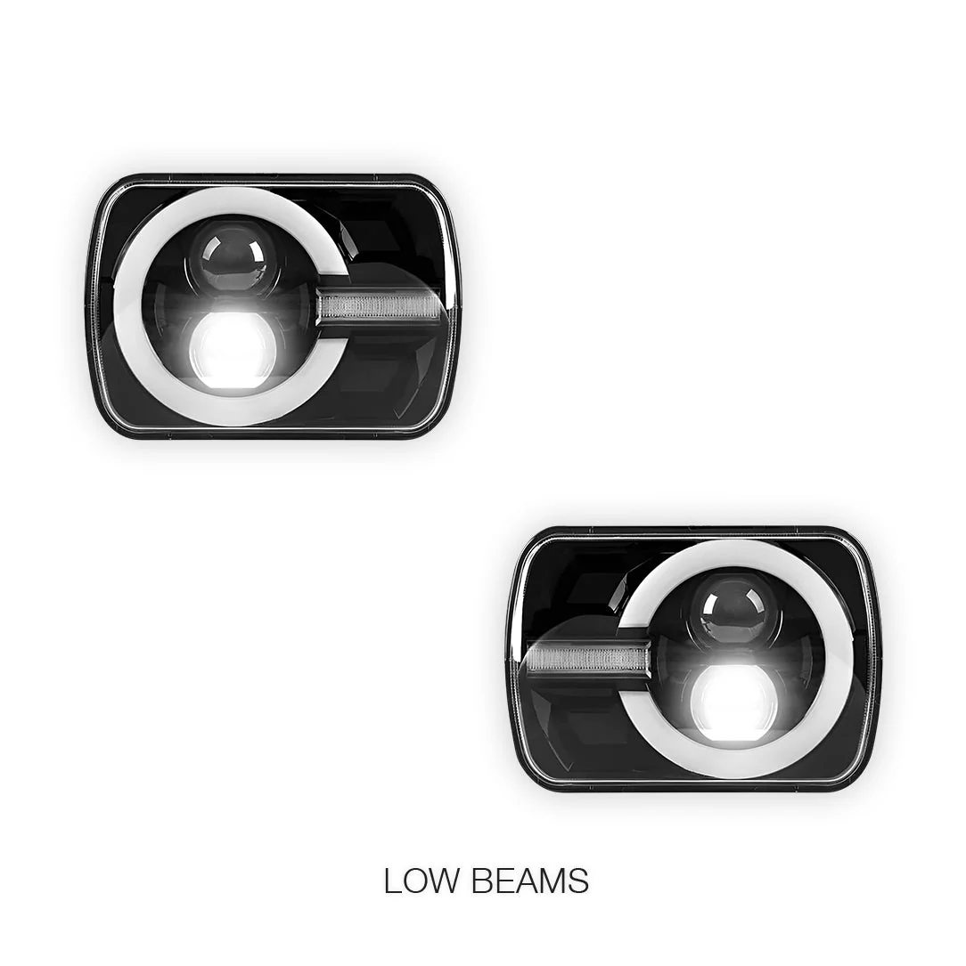 Toyota HiLux N40 / N50 / N60 (1983 - 2004) LED Headlights Halo DRL  LH + RH - Image 8