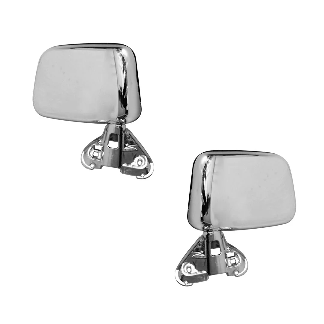 Toyota HiLux N50 / N60 (1988 - 2005) Chrome Manual Door Mirrors LH + RH - Image 2