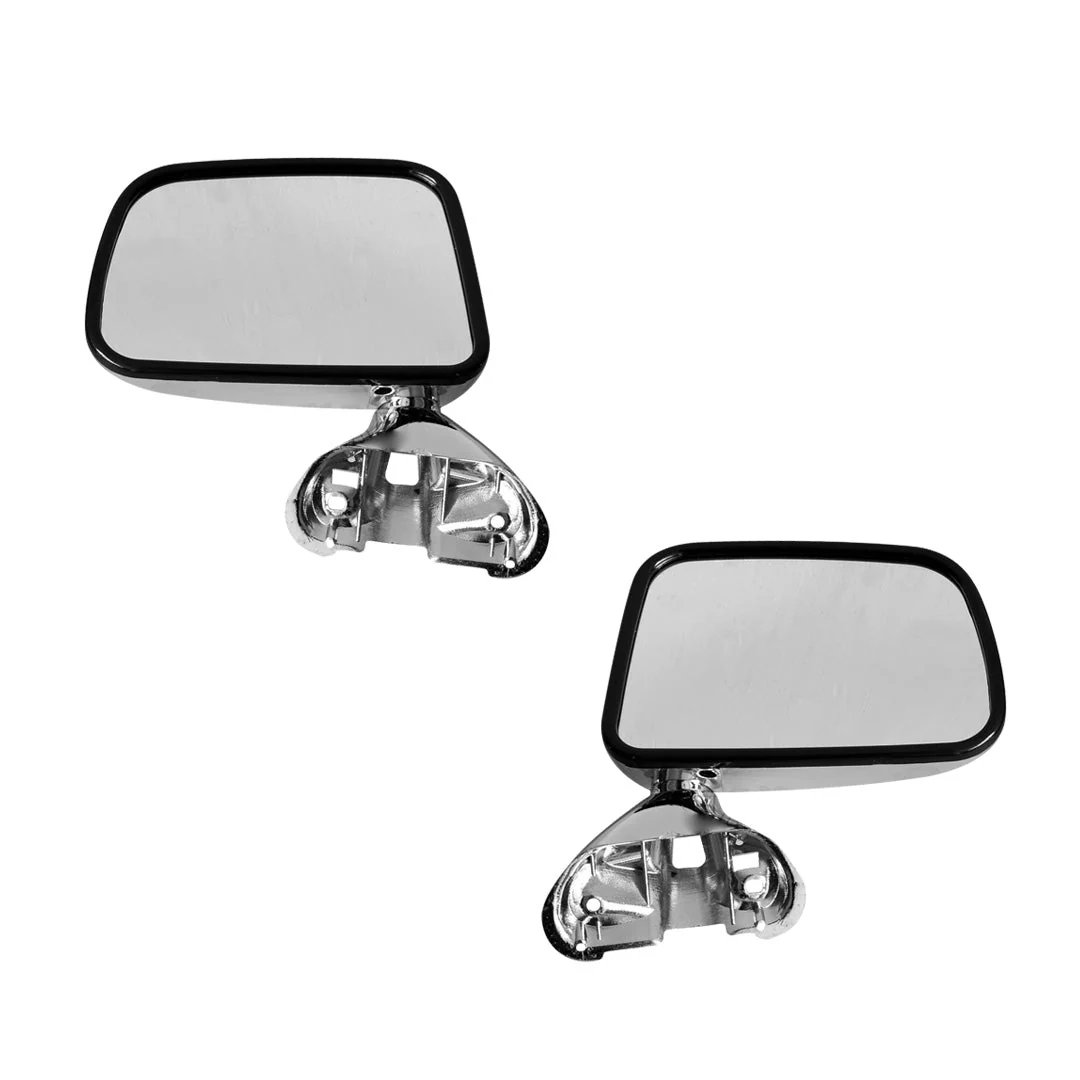 Toyota HiLux N50 / N60 (1988 - 2005) Chrome Manual Door Mirrors LH + RH - Image 3