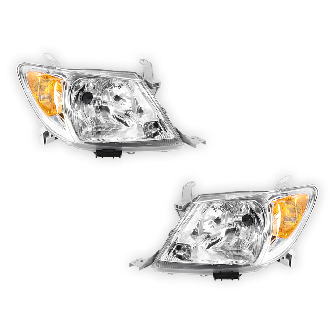 Toyota HiLux N70 (2005 - 2008) OEM Style Headlights LH + RH - Image 2