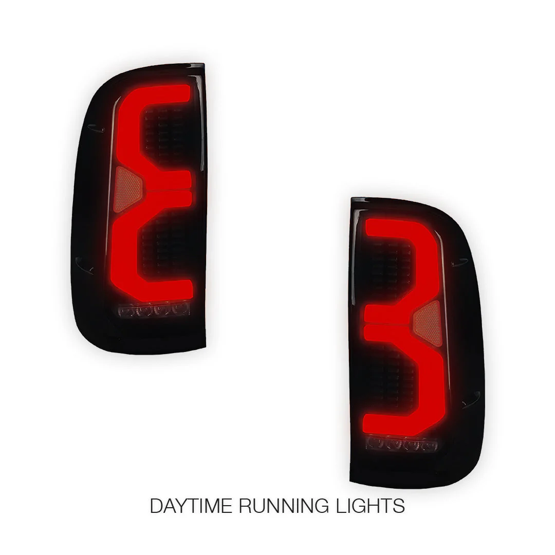 Toyota Hilux N70 (2005 - 2014) Smoked LED Tail Lights LH + RH - Image 2