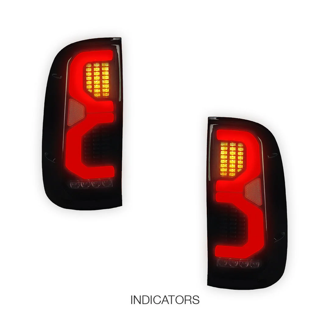 Toyota Hilux N70 (2005 - 2014) Smoked LED Tail Lights LH + RH - Image 3
