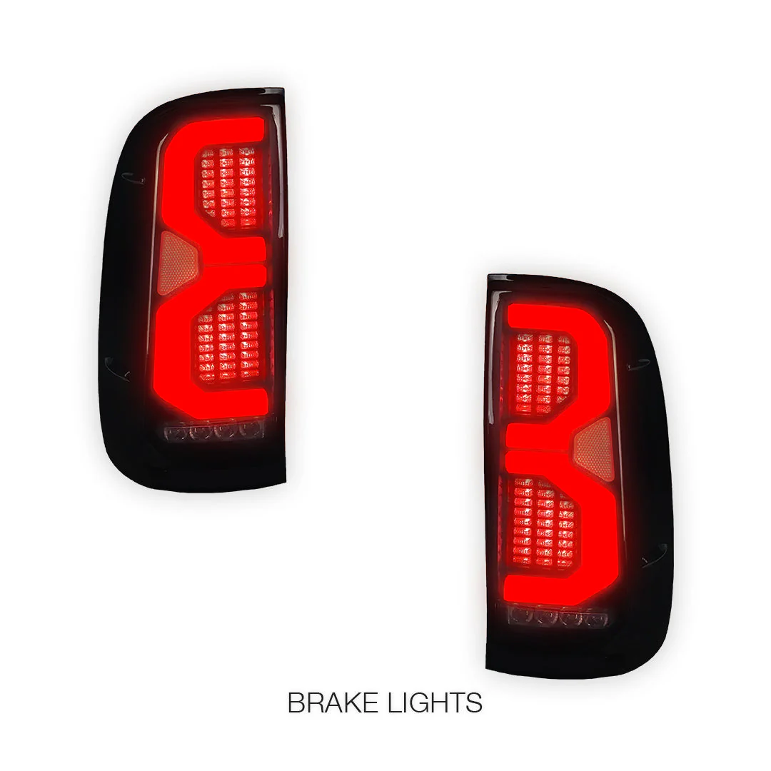 Toyota Hilux N70 (2005 - 2014) Smoked LED Tail Lights LH + RH - Image 4