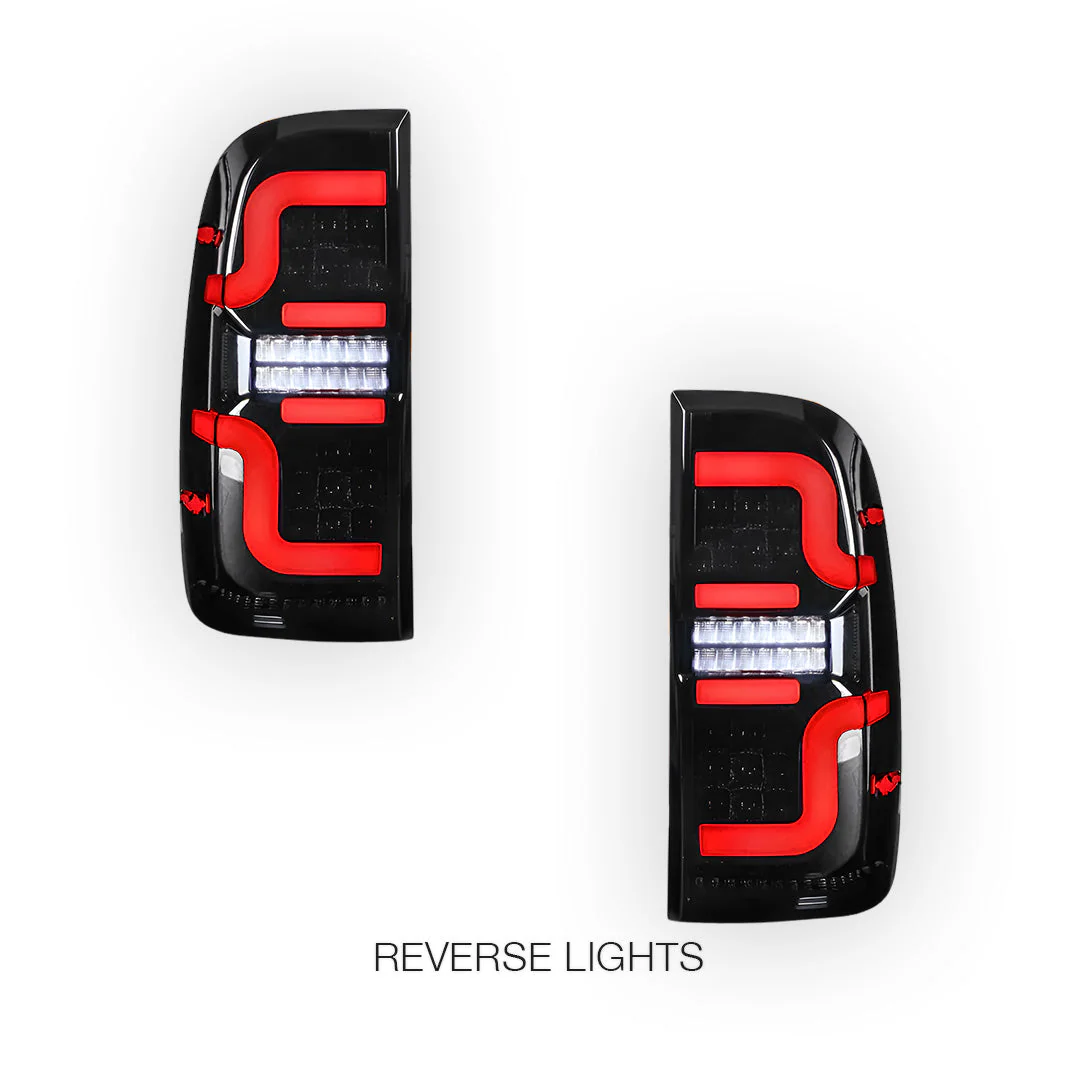 Toyota Hilux N70 (2005 - 2015) Sequential Smoked LED Tail Lights LH + RH - Image 2