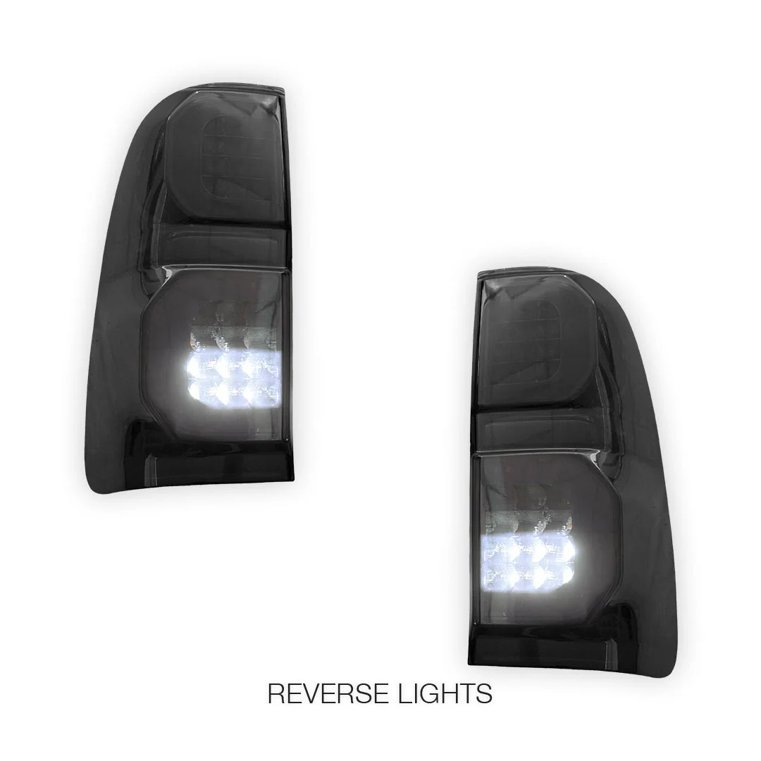 Toyota Hilux N70 (2005 - 2015) Sequential Smoked LED Tail Lights LH + RH - Image 5