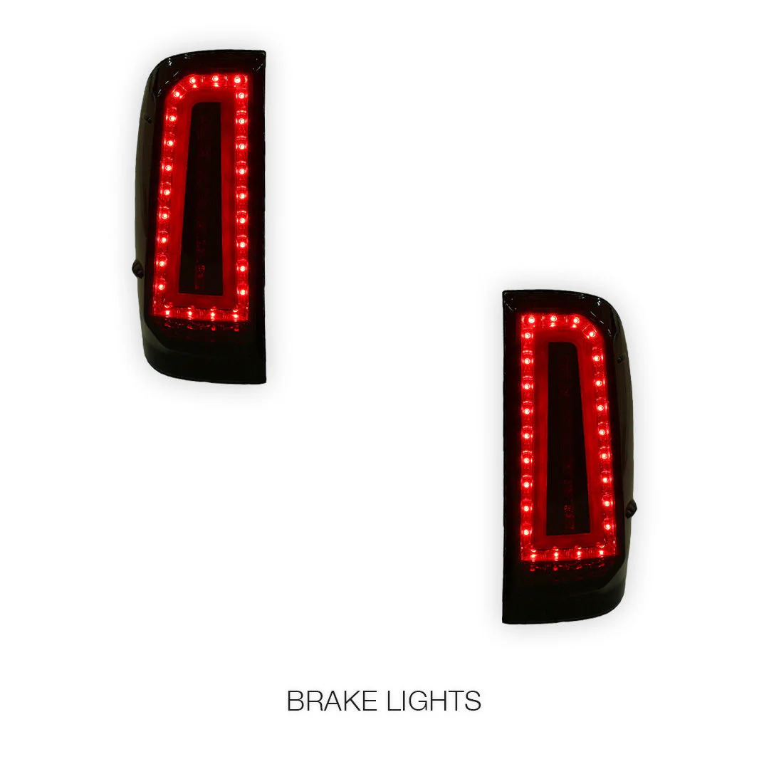 Toyota Hilux N70 (2005 - 2015) Scarlet Smoked Tail Lights LH + RH - Image 2