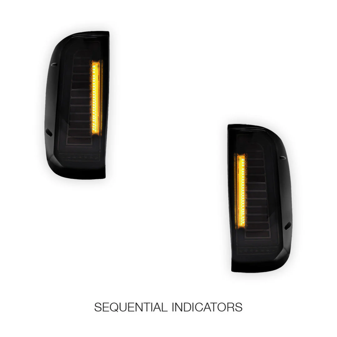 Toyota Hilux N70 (2007 - 2015) Scarlet Sequential Smoked Tail Lights LH + RH - Image 3
