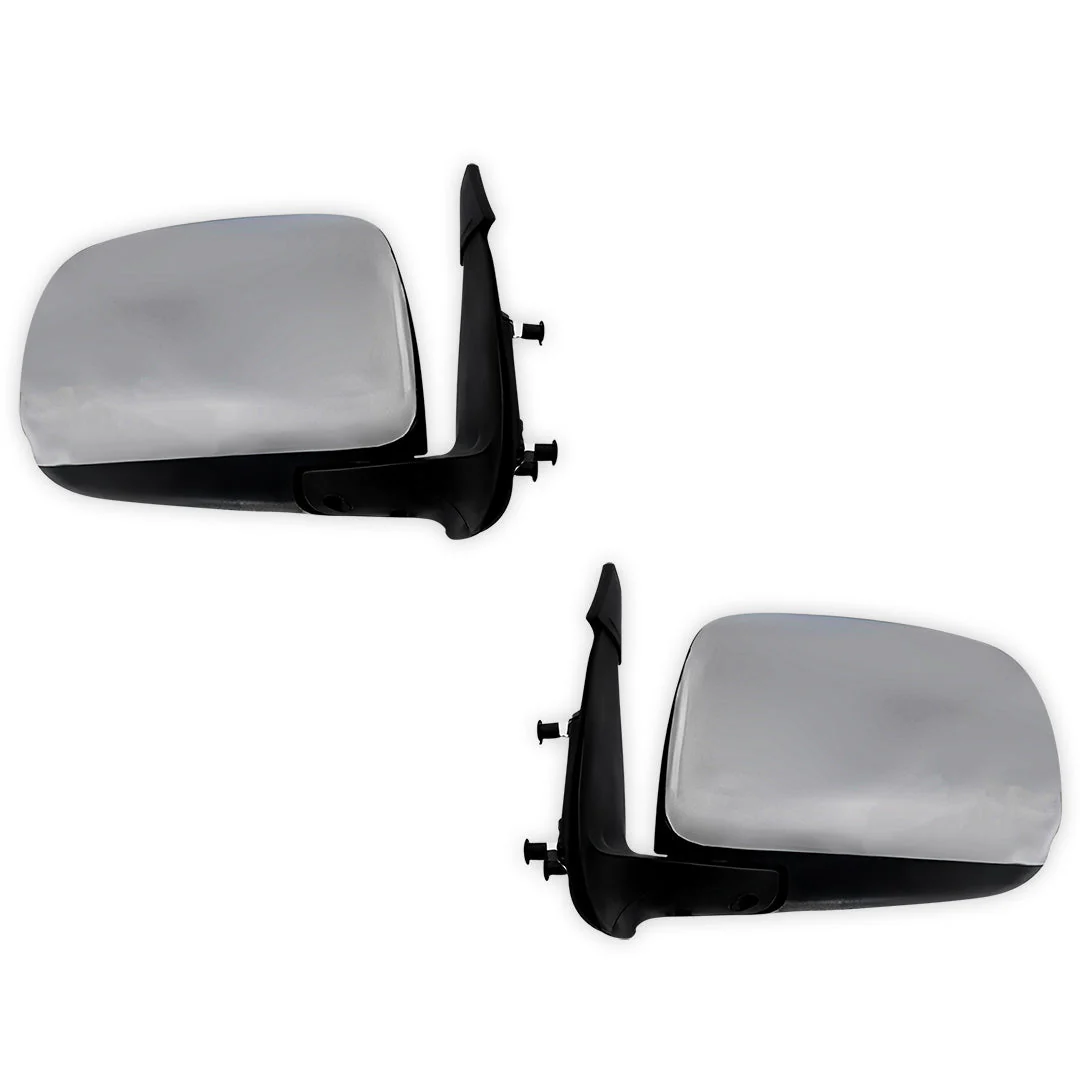Toyota HiLux N70 2WD / 4WD (2005 - 2015) Chrome Manual Door Mirrors LH + RH - Image 3