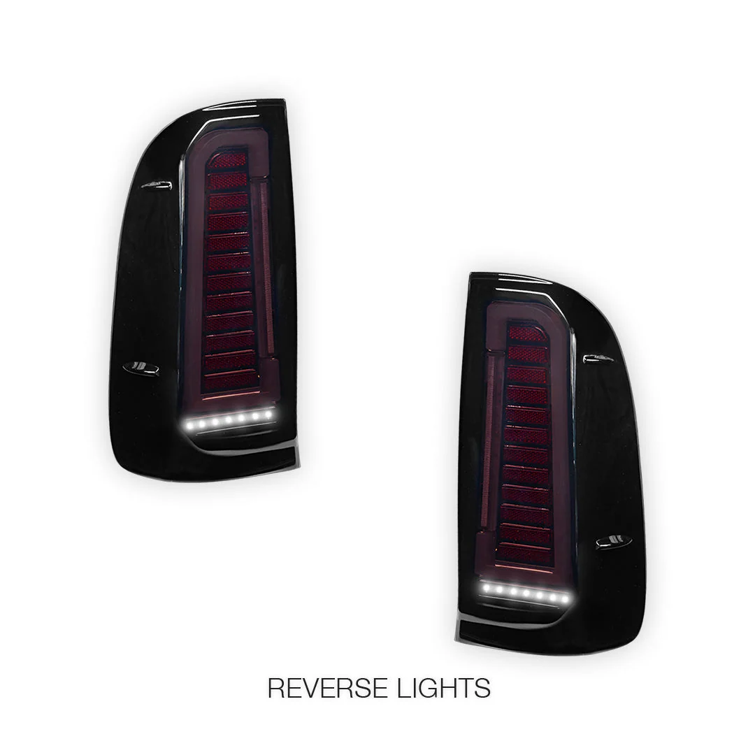 Toyota HiLux N70 / Vigo (2004 - 2015) Smoked Black Sequential Full 3D LED Tail Lights LH + RH - Image 5