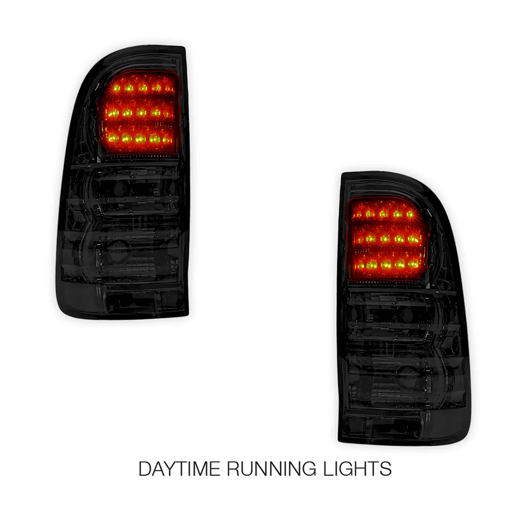 Toyota Hilux N70 / Vigo (2005 - 2014) Smoked Black LED Tail Lights LH + RH - Image 3