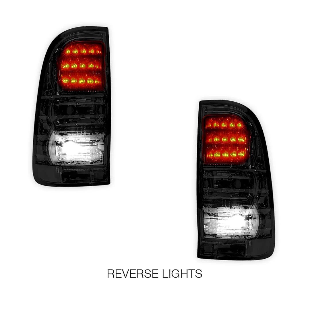 Toyota Hilux N70 / Vigo (2005 - 2014) Smoked Black LED Tail Lights LH + RH - Image 5