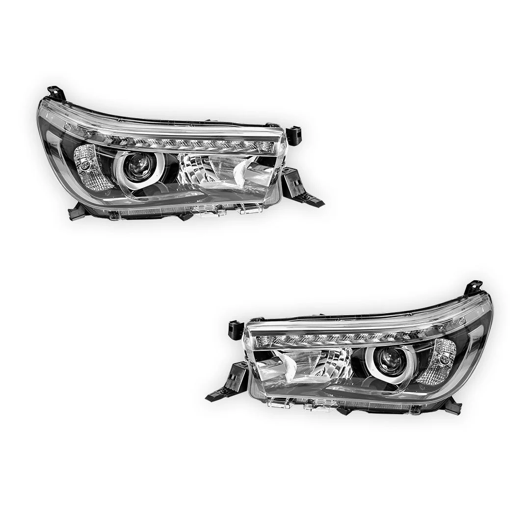 Toyota HiLux N80 (2015 - 2019) OEM Style LED Headlights LH + RH - Image 2